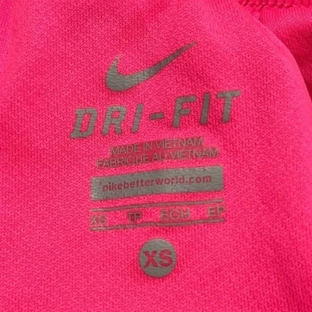 Nike Dri Fit Tempo Running Shorts Pink Black White Pattern Trim XS‎ Womens